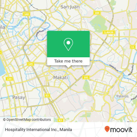Hospitality International Inc. map