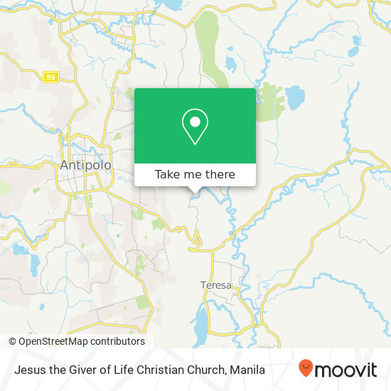 Jesus the Giver of Life Christian Church map