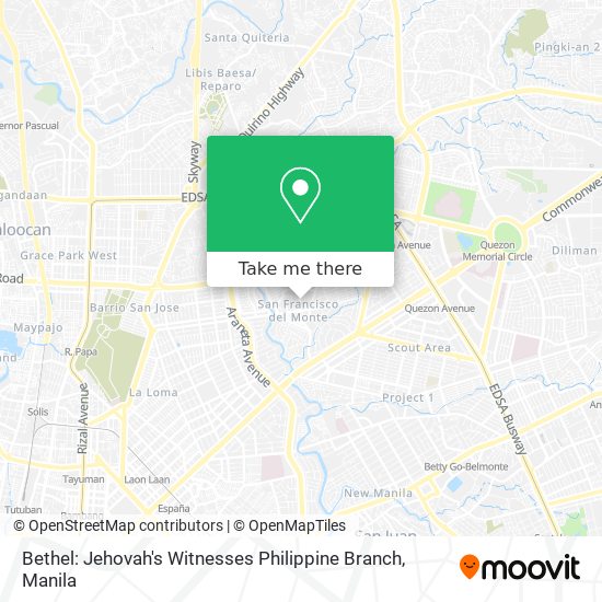 Bethel: Jehovah's Witnesses Philippine Branch map