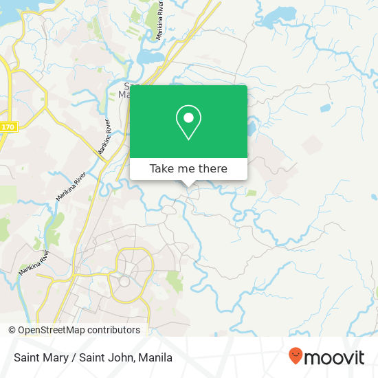 Saint Mary / Saint John map
