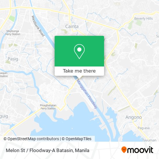 Melon St / Floodway-A Batasin map