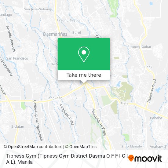 Tipness Gym (Tipness Gym District Dasma O F F I C I A L) map