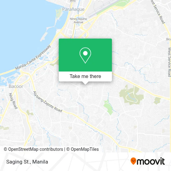 Saging St. map