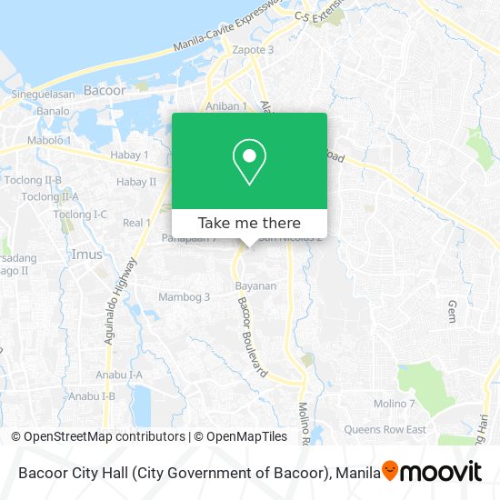 Bacoor City Hall (City Government of Bacoor) map