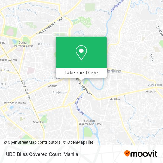 UBB Bliss Covered Court map