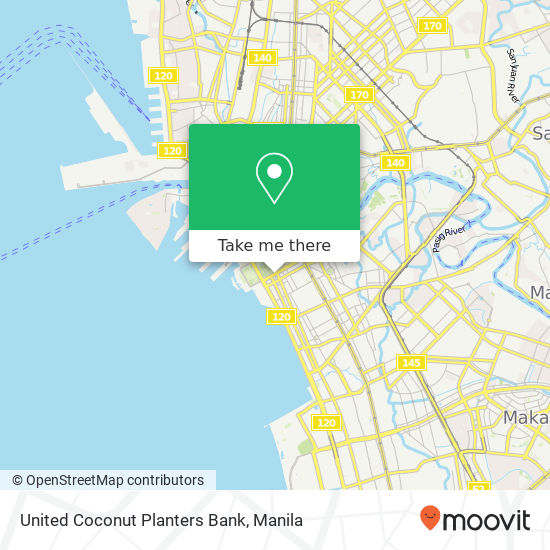 United Coconut Planters Bank map