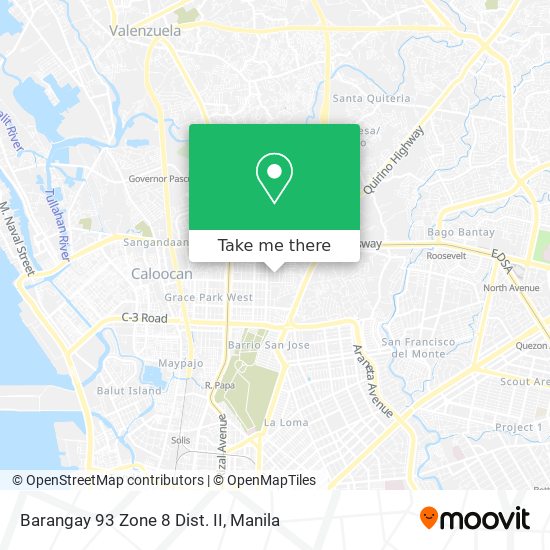 Barangay 93 Zone 8 Dist. II map