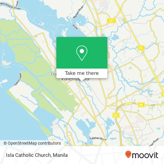 Isla Catholic Church map