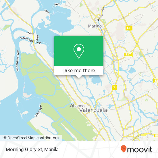 Morning Glory St map