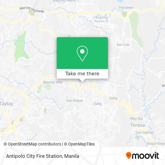 Antipolo City Fire Station map