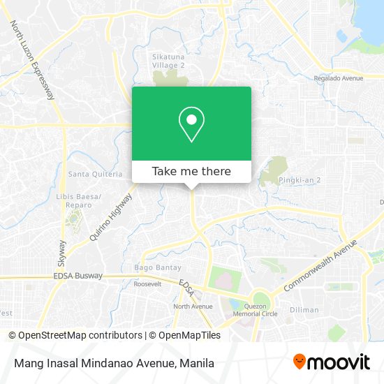 Mang Inasal Mindanao Avenue map