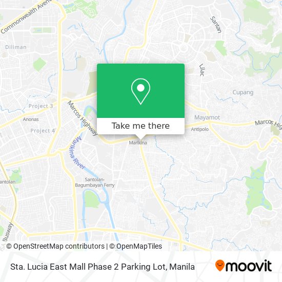 Sta. Lucia East Mall Phase 2 Parking Lot map