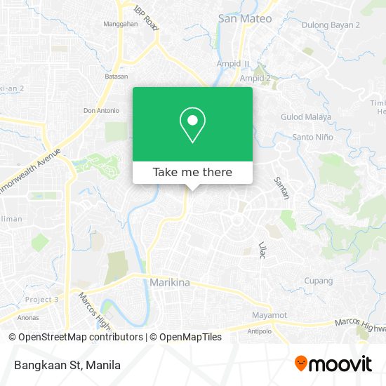 Bangkaan St map