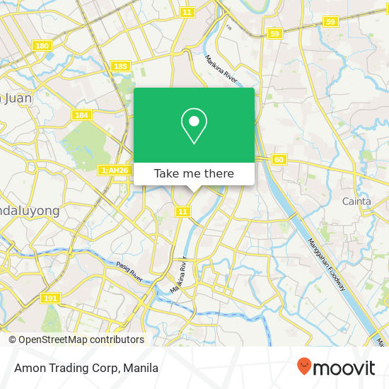 Amon Trading Corp map