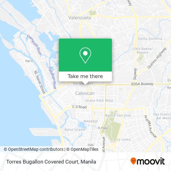 Torres Bugallon Covered Court map