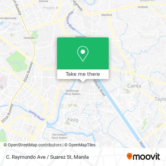 C. Raymundo Ave / Suarez St map