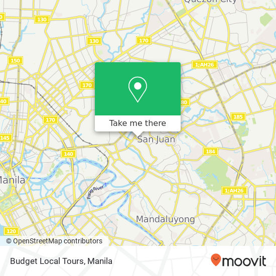 Budget Local Tours map