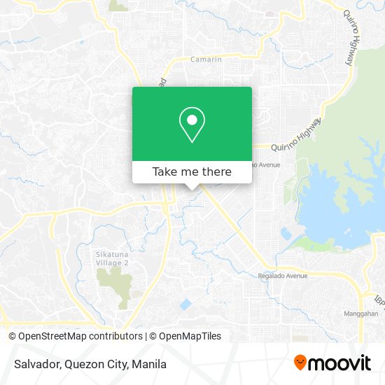 Salvador, Quezon City map