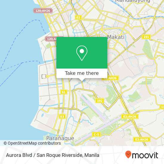 Aurora Blvd / San Roque Riverside map