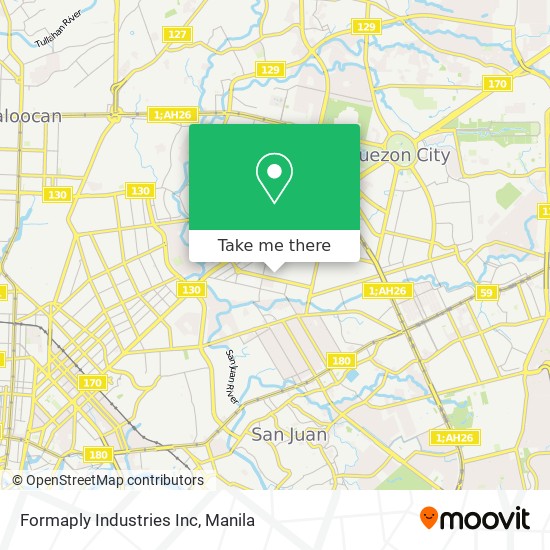 Formaply Industries Inc map