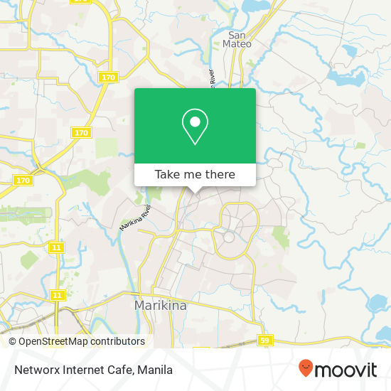 Networx Internet Cafe map