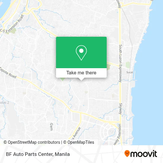 BF Auto Parts Center map