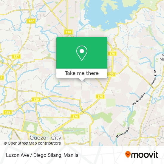 Luzon Ave / Diego Silang map