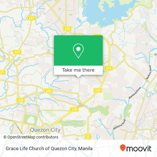 Grace Life Church of Quezon City map