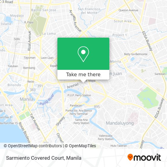Sarmiento Covered Court map