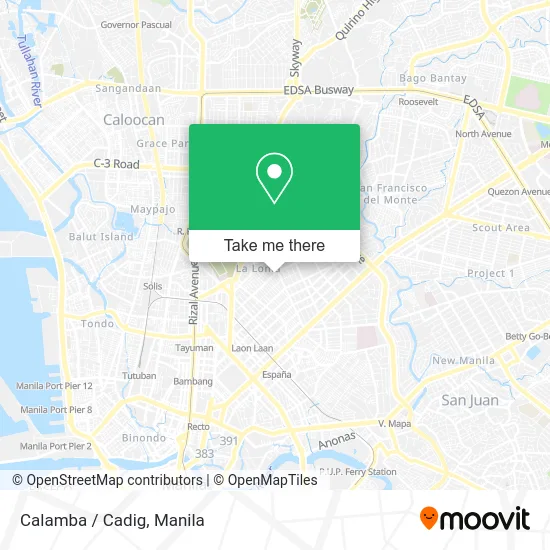 Calamba / Cadig map