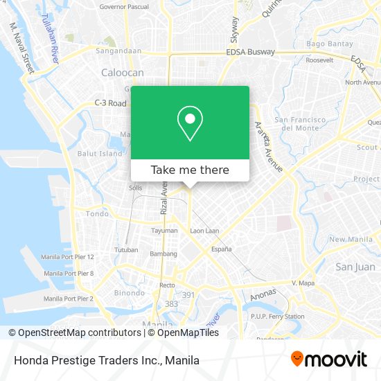 Honda Prestige Traders Inc. map