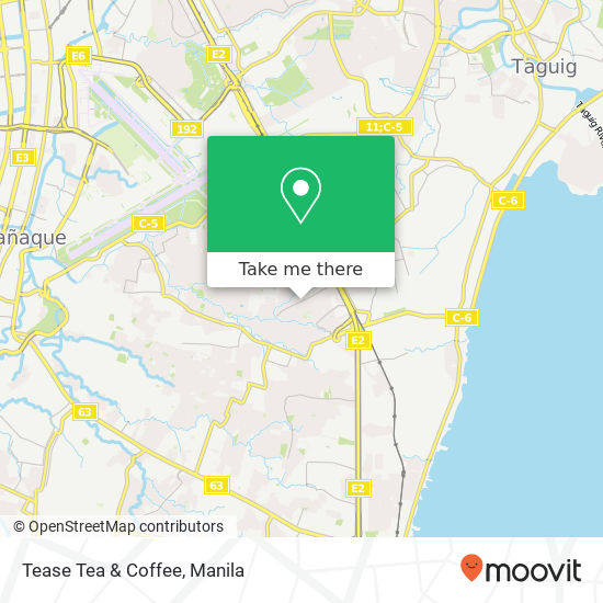 Tease Tea & Coffee map