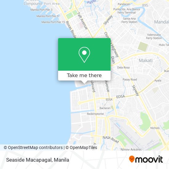 Seaside Macapagal map