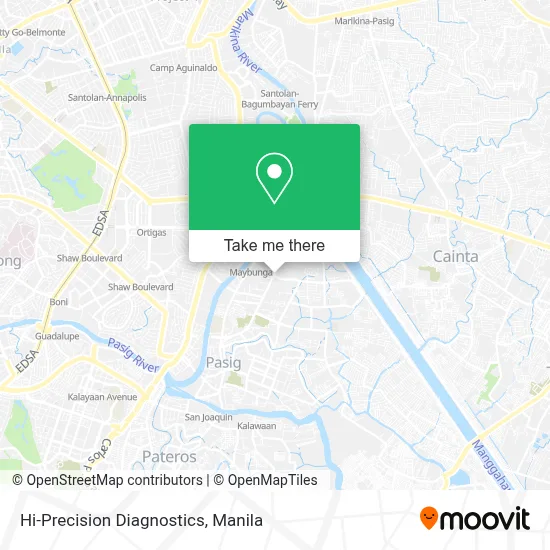 Hi-Precision Diagnostics map