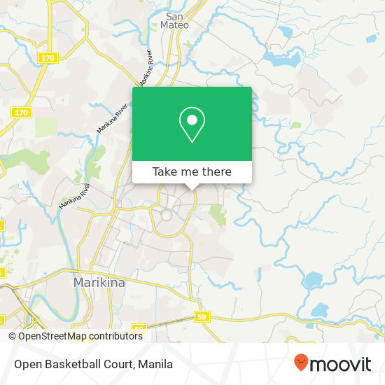 Open Basketball Court map