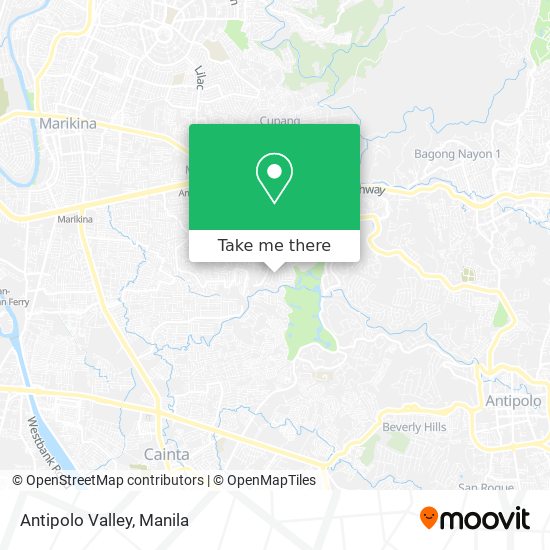 Antipolo Valley map