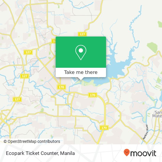 Ecopark Ticket Counter map