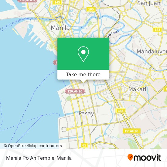Manila Po An Temple map