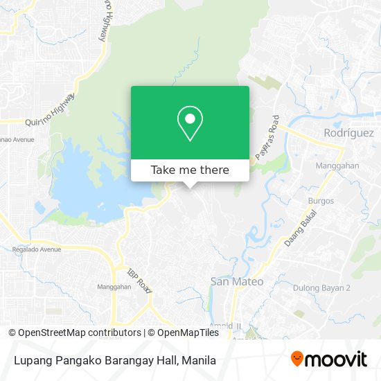 Lupang Pangako Barangay Hall map