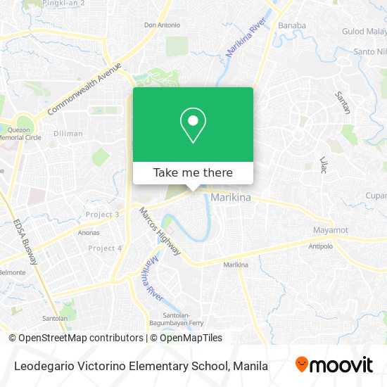 Leodegario Victorino Elementary School map