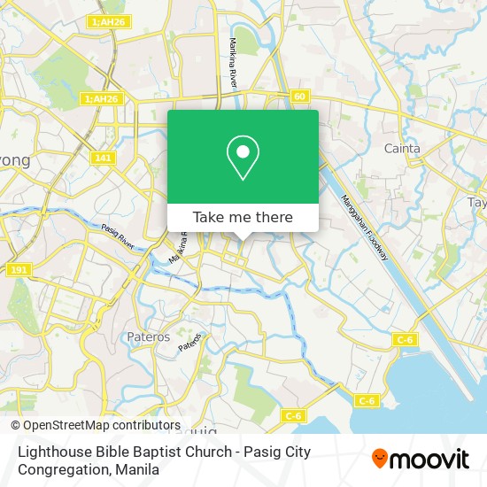Lighthouse Bible Baptist Church - Pasig City Congregation map
