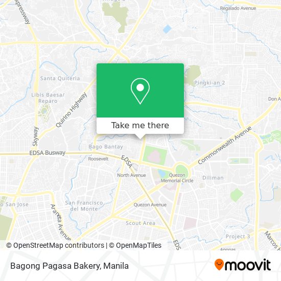 Bagong Pagasa Bakery map