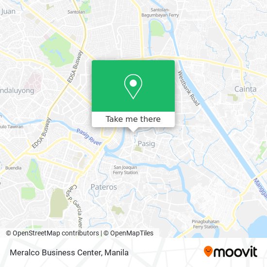 Meralco Business Center map