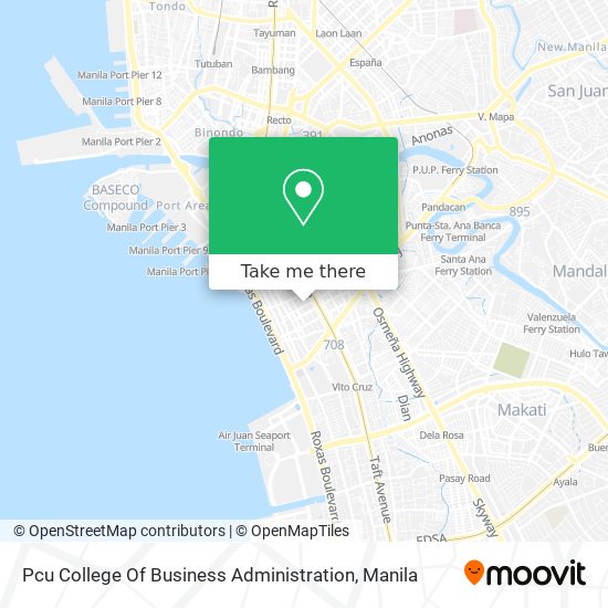Pcu College Of Business Administration map