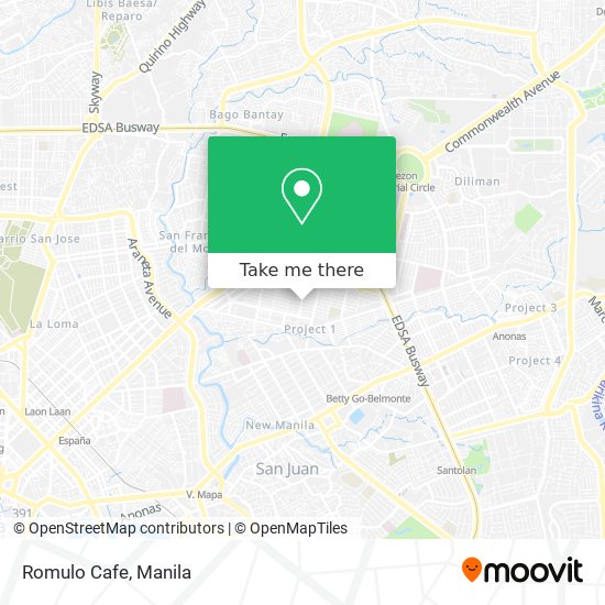 Romulo Cafe map