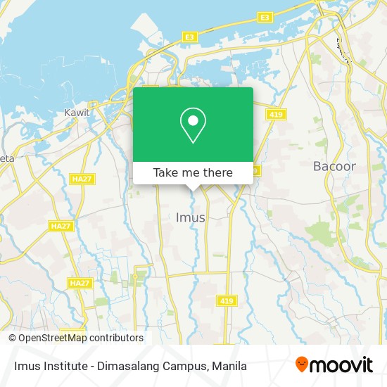 Imus Institute - Dimasalang Campus map