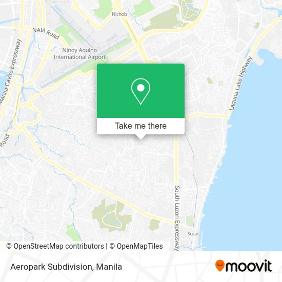 Aeropark Subdivision map