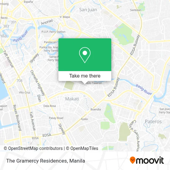 The Gramercy Residences map