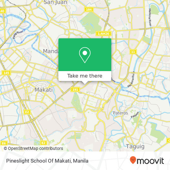 Pineslight School Of Makati map
