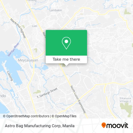 Astro Bag Manufacturing Corp map